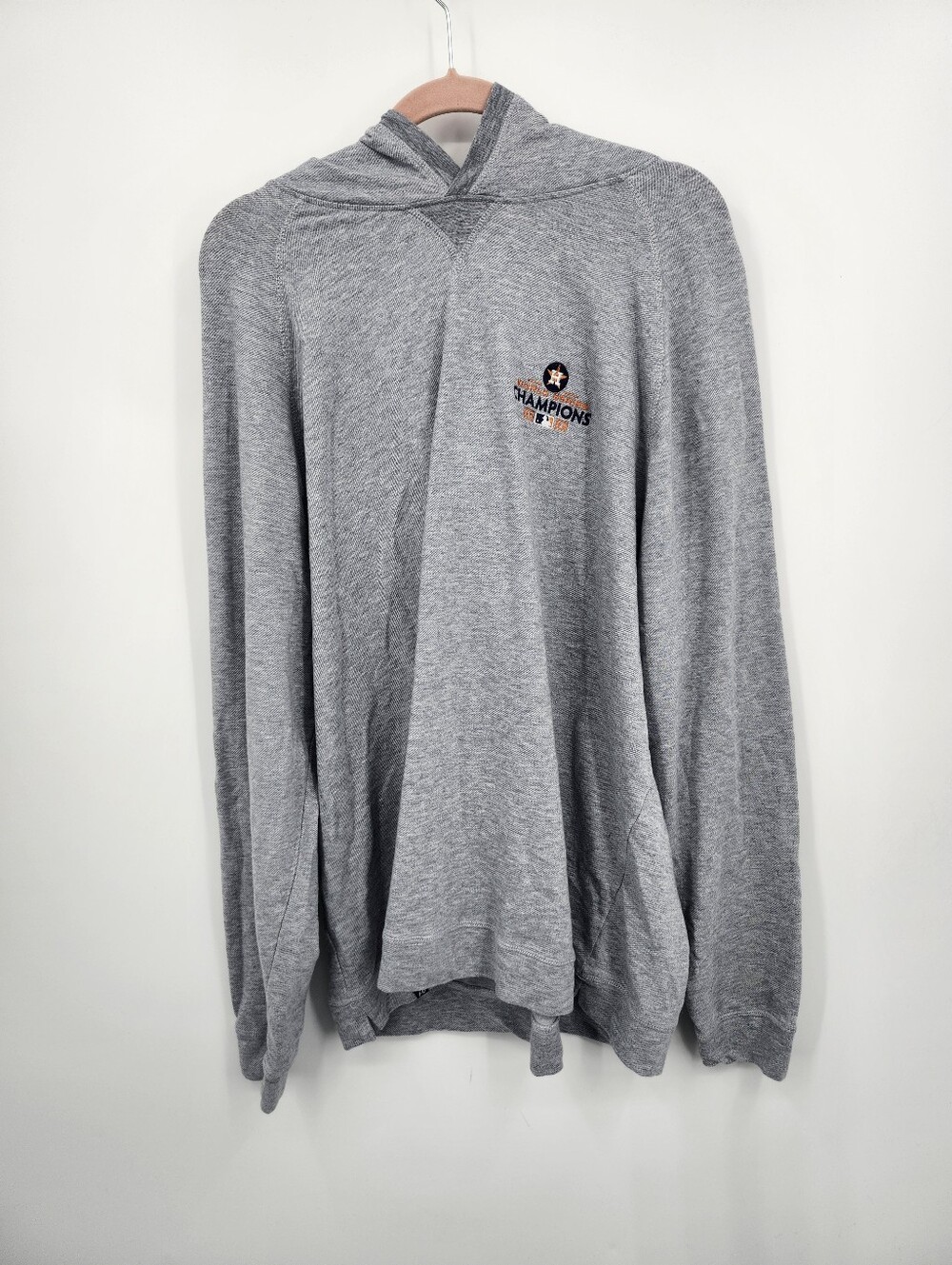 Johnnie O Hoodie Houston Astros Wolrd Series Champions 2022 Grey Cream Sz XXL